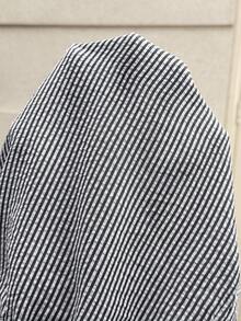 SHEIN 2pcs/Set Comfortable Breathable Striped Nursing Top, Versatile Daily Wear Casual - Blue and White - View 8