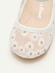 Cozy Pixies 1 Pair Spring/Summer Lace Cute Wedding Party Net Flat Princess Shoes For Girls - White - View 7
