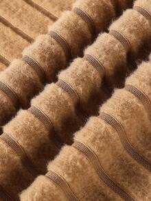 SHEIN 3pcs/Set Teen GirlBrushed Ribbed T-Shirts - Coffee Brown - View 4