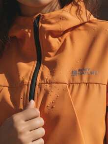 In My Nature 女士休闲防水拉链连帽户外夹克