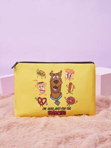 SCOOBY-DOO X SHEIN 1pc Fashionable Cartoon Puppy Pattern Zipper Storage Pouch - Multicolor - View 1