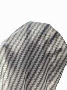 Calvaya Women's Simple Elastic Waist Striped Print Casual Wide Leg Pants Fall Cloth For Women - Khaki - View 6