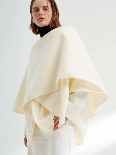 Airaco 女士优雅纯色披肩开衫