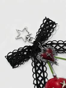 ROMWE Kawaii Bag Charms - red and black - View 5