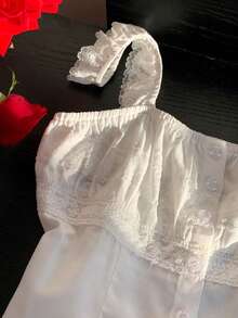 Comfortcana Women's Fashion French Lace Trim Camisole Top - White - View 5