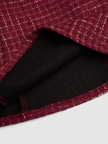 Sweetra Plus Size Retro Fitted High-End Blazer & Strapless Dress 2 Pieces Set