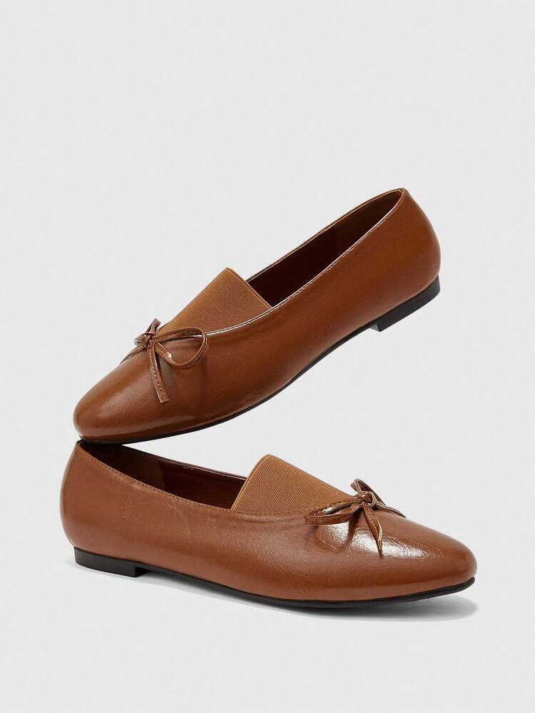 CUCCOO BIZCHIC Women's Fashionable & Elegant Commuter Flats With Bow Decor For Christmas