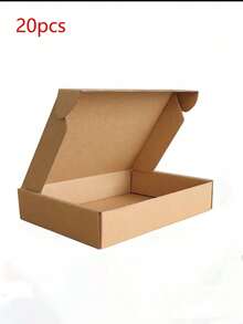 20 Cardboard Material Small Paper Boxes Mini Packaging Boxes, Empty Boxes, Holiday Birthday Party Gift Boxes, Handmade Soap Aromatherapy Packaging Boxes, Product Packaging Rectangular Paper Boxes - Khaki - View 8