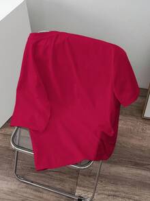 Manfinity Joysei Áo thun nam tay ngắn màu đỏ đậm, vừa vặn tiêu chuẩn - Đỏ - Xem 6