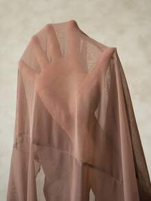 Swim SXY Women's Solid Color Bell Sleeve Twist Design Fashion Vacation Kimono - Brown - View 6