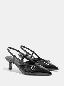 CUCCOO CURVES Women's Fashion Versatile Pointed Toe Wide Fit Pumps For Christmas