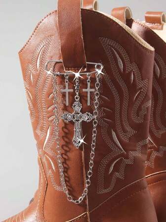 Fairycore 1 Stück Gothic Rock Kreuz Charm modische Hip Hop Kette Accessoire