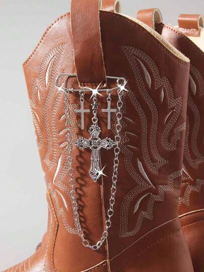 Fairycore 1 pezzo Accessorio alla moda da hip hop con ciondolo a croce gotica rock