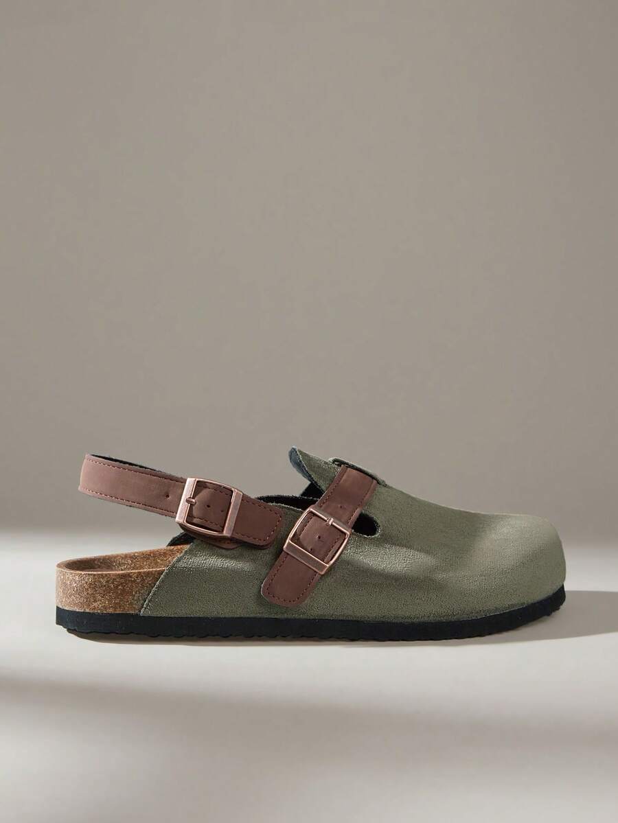 Solecia 男士休闲简约人字拖/凉拖，日常百搭 - 綠色 - 查看 1