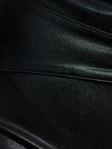 INAWLY Shorts cortos súper sexys con detalle de hebilla para mujer, de verano - Negro - Ver 7