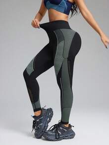 Innovista Quần legging thể thao liền mạch, ôm sát, cạp cao, thích hợp mặc hàng ngày, tập yoga, pilates, HIIT, từ văn phòng đến phòng tập, quần tập năng động. - Spring Green - Xem 5