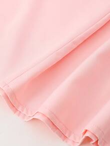 1 pieza Vestido de manga larga elegante y cómodo con cuello de volantes, lazo y encaje, versátil y femenino, apropiado para uso diario en primavera/otoño - Multicolor - Ver 9