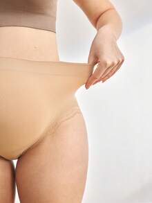 Moonlight&Mama 3件套孕妇纯色纹理蕾丝边舒适内衣套装 - 彩色 - 查看 4