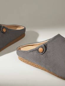 Solecia 女士休闲百搭通勤日常简约平底鞋 - 深灰色 - 查看 5