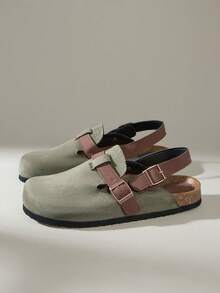 Solecia 男士休闲简约人字拖/凉拖，日常百搭 - 綠色 - 查看 2