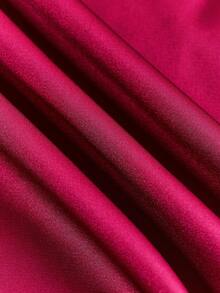 lacRébo Elegant Burgundy Satin Pajama Set For Women,Summer Cami And Shorts With Navy Blue Lace Trim,Lounge Lingerie Sleep Set - Purple - View 8