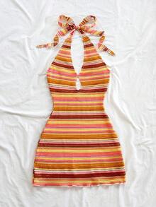 Soleia Thường ngày, Nghỉ dưỡng, Phương Tây, Bãi biển, Khách dự tiệc cưới, Trở lại trường, Tốt nghiệp, Bữa sáng muộn, Ngày Thánh Patrick, Kỳ nghỉ xuân, Lễ Phục sinh, Lễ hội âm nhạc, Bohemian thanh lịch, Nhiệt đới, Không dây, Hở vai, Hở lưng, Công sở, Váy ngắn kẻ sọc dành cho nữ - Nhiều màu - Xem 5