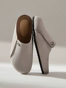 Solecia 女士休闲套脚穆勒鞋 - 淺灰色 - 查看 3