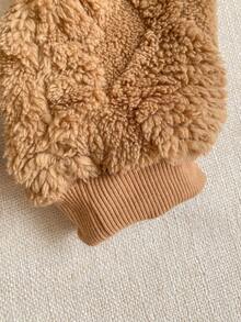 PrepCrw 1 件装男婴优雅学院风休闲都市保暖针织开衫连体裤，适合居家、日常穿着、圣诞节、节日、秋冬 - 棕色 - 查看 8