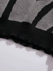 StoneGrade Men's Casual Daily Wear Simple Fashion Sweater, For Fall Winter - Black - View 5