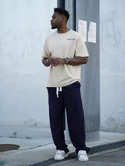 Heavens Edit 男士时尚印花宽松短袖T恤 | 优雅设计 | 夏季必备 | 轻松搭配，展现你的风格