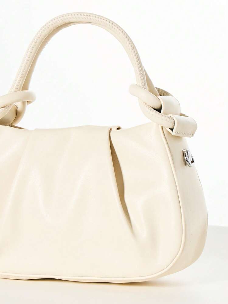 KIZN Mini Hobo Bag With Knotted Handle Design