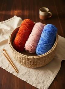 Cirelle Sợi Chenille dùng để đan, Sợi len móc tự làm dày dặn dùng để đan khăn quàng cổ - Nhiều màu - Xem 2