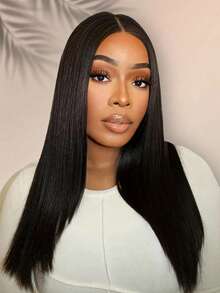 TrueHD 9 AM Hair Store 真人发免胶假发 高清蕾丝直发真人发假发 漂白发结 6*4 180% 8-14英寸波波头 16-30英寸长发蕾丝闭合假发 预先拔毛 自然色编织免胶真人假发 万圣节化妆配件 女性振动器 免费赠品 - SNatural - 查看 3