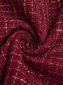 Sweetra Plus Size Retro Fitted High-End Blazer & Strapless Dress 2 Pieces Set