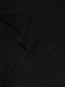 Franclia Women's V-Neck Casual Loose Solid Color Knitted Tank Top, Summer - Black - View 6