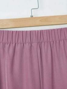 EMERY ROSE 女式 2 件套休闲花卉印花短袖上衣和纯色长裤，秋季