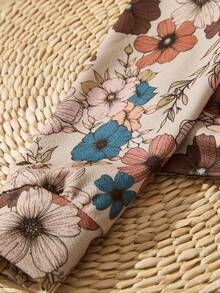 EMERY ROSE Women's Casual Minimalist Floral Zipper Jacket Suitable For Autumn & Winter Autumn And Winter