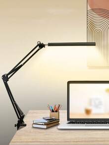 1Pc Desk Lamp For Home Office, Modern Table Lamp For Living Room Touch Control Led Desk Lamp With Night Light - black - View 7