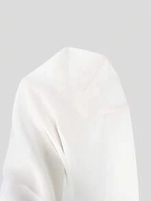 SHEIN ICON 2pcs Chiffon Camisole Top With Tie-Up Straps For Women See Through Top White Sheer Top - White - View 7