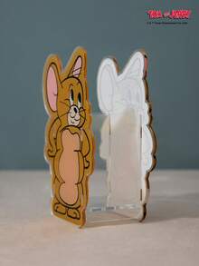 TOM & JERRY X Joivida 杰瑞老鼠造型亚克力收纳盒，汤姆和杰瑞IP Tr Endy桌面整理盒，可爱透明杂物收纳装饰