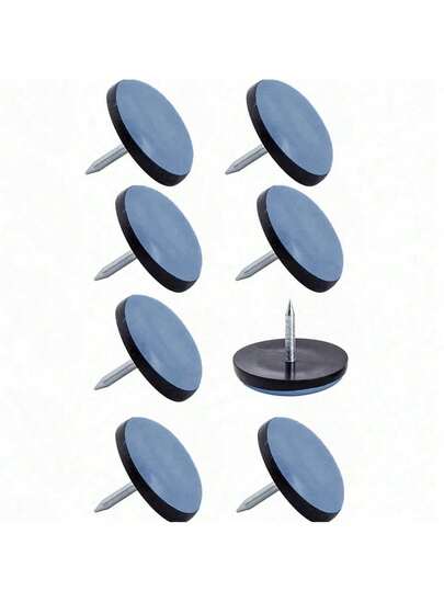 8 Pcs Furniture Sliders, Heavy Duty Chair Glides For Wood Floor, Easy Move & Floor Protection