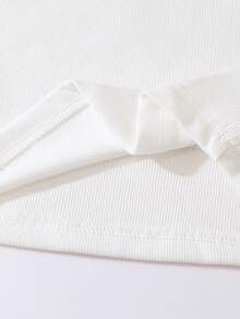 SHEIN 2pcs/Set Tween Girls Cute Camisole & Wide Leg Pants With Lace Bow Hem, Suitable For Spring, Summer, Daily Outings - White - View 11