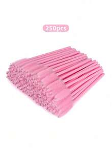 1/10/50/100/200/250/500Pcs Disposable Pink Eyelash Brushes Mascara Wands Lash Eyebrow Spoolies Mini Makeup Applicators