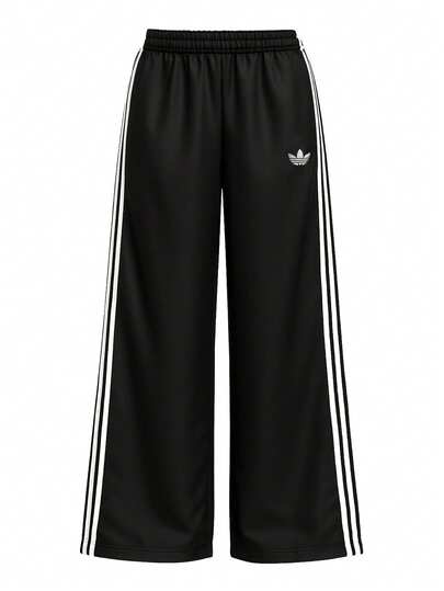 Adidas Originals Satin Wide Women's Racksuit Bottoms Black