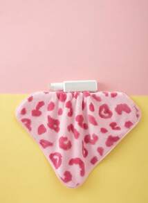 Joivida 1pc Pink Towel With Jacquard Letter & Heart Pattern, Polyester Rectangular 70*140cm Or Kitchen/Face/Hand Towel 34*75cm Or 34*34cm Small Towel, Suitable For Men, Women, Couples, Family, All Seasons, Quick Drying, Absorbent, Soft, For Bathroom, Hotel, Gym, Holiday Gifts, Parties, Beach, Outdoor, Travel