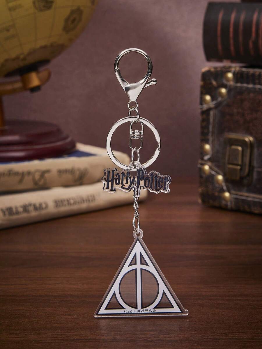 HARRY POTTER X SHEIN 哈利波特钥匙扣，亚克力材质，送给哈利波特粉丝和学生的礼物 - 銀色 - 查看 1