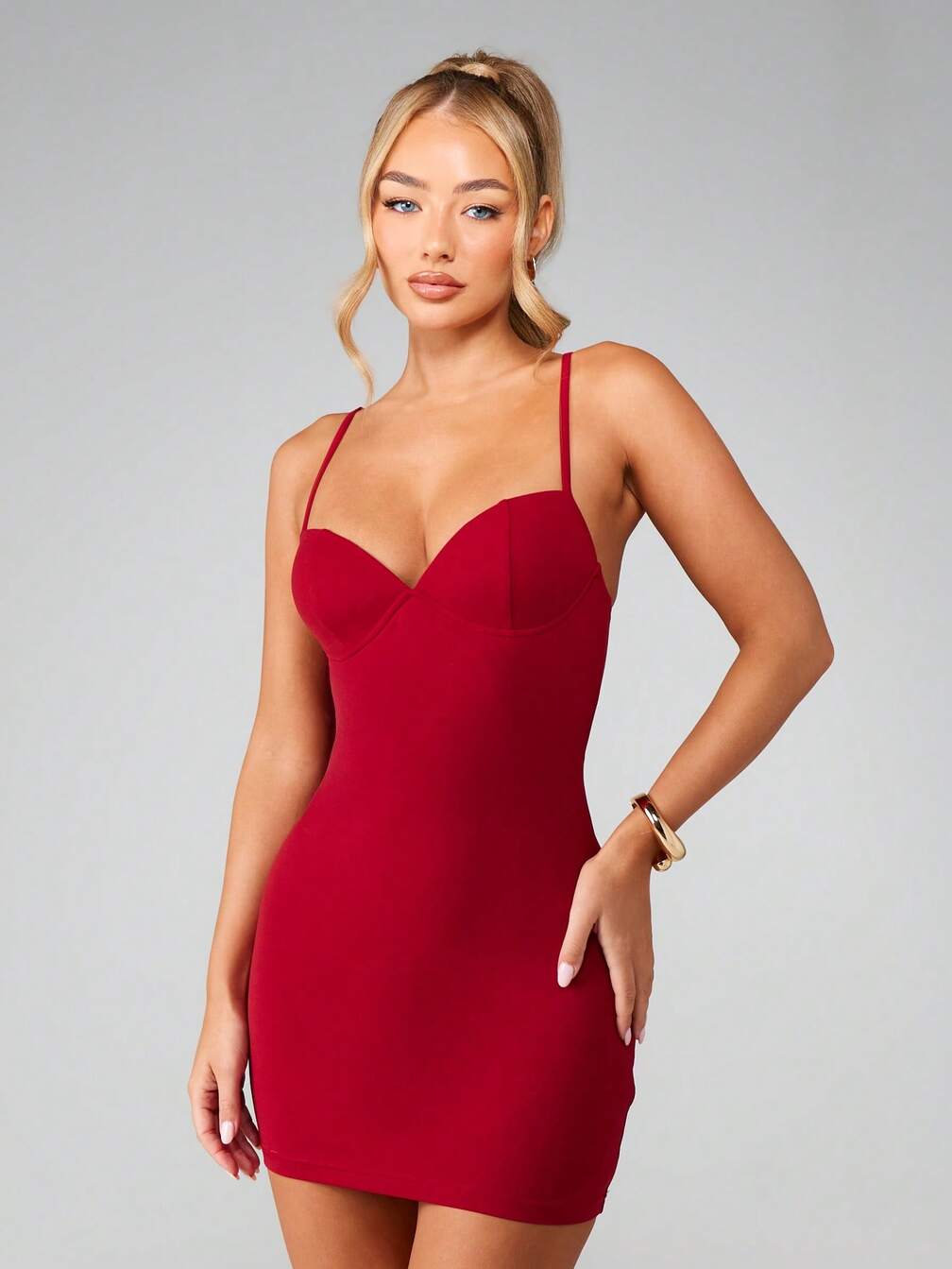 missguided bodycon dress MISSGUIDED Long Sleeve Bodycon Dress With Side Drawstring And Ruched  DetailsMISSGUIDED