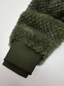 GlowEve 25pcs High-End Niche Fuzzy Thermal Lined Sweatshirt, Autumn/Winter