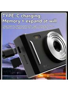 Teckwe Digital Camera, CCD Camera For, Shoot Digital Cameras With 16X Digital Zoom Anti Shake, Compact Portable Small Gift For Boys Girls Students