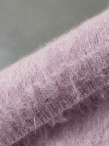 NEON BLANC Brand - New Men's Pullover Sweater - Mixed Yarn Striped - High-End Fashion Loose Casual - Pink - View 8